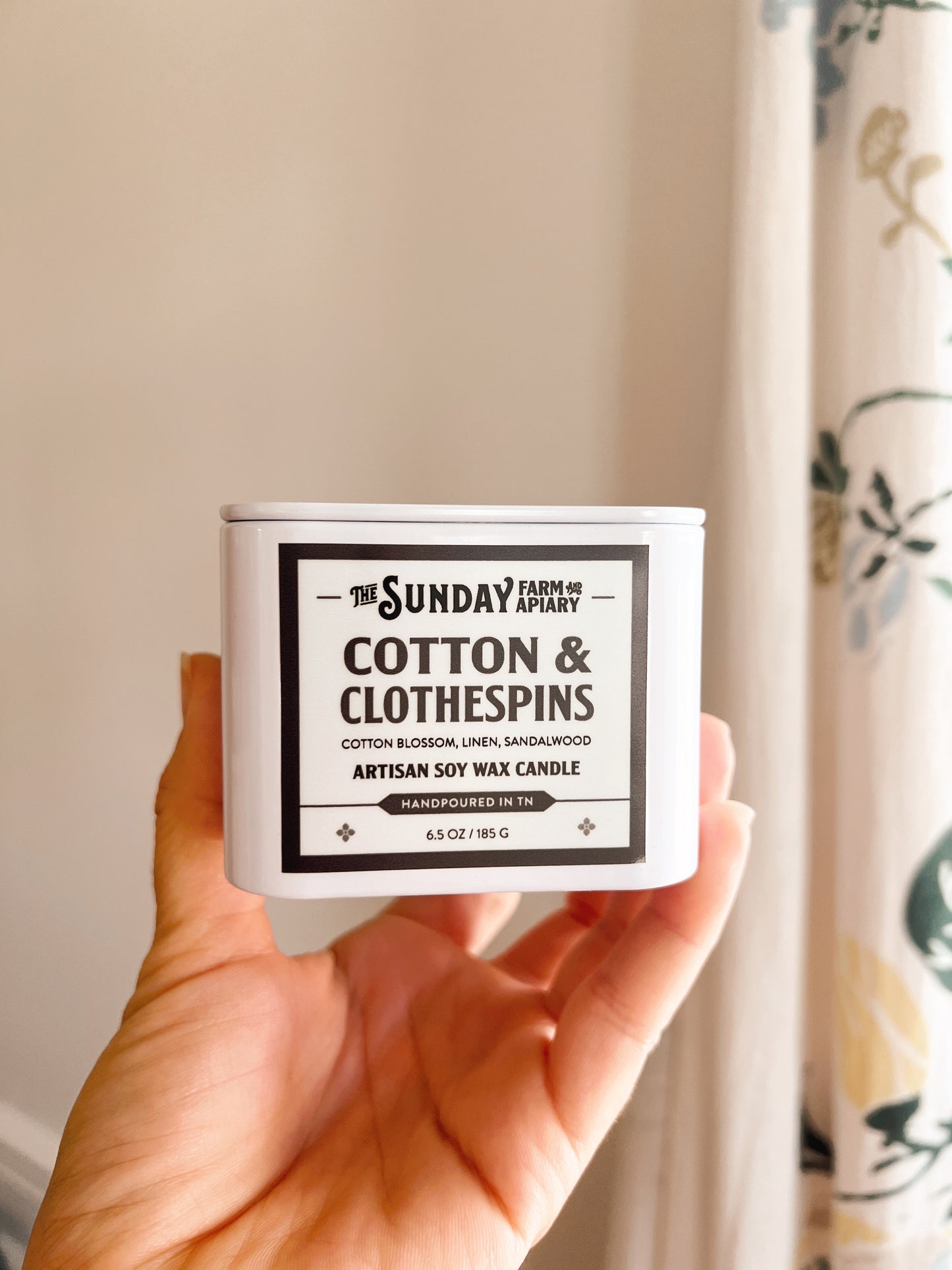 Cotton & Clothespins Candle