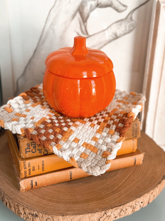 Pumpkin Jar Candle- Orange