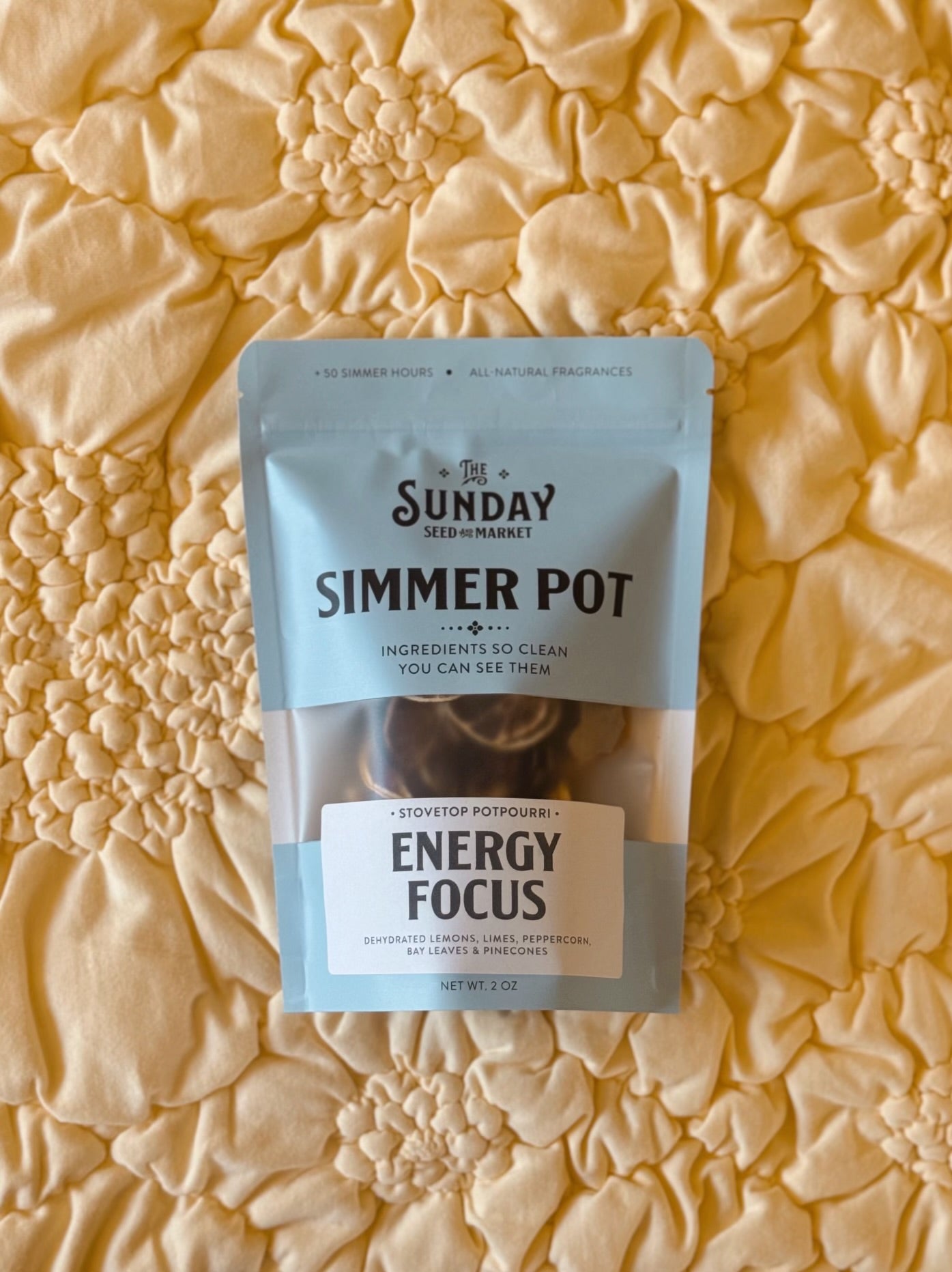 Energy Focus Simmer Pot | Lemon Lime Peppercorn Bay Leaves