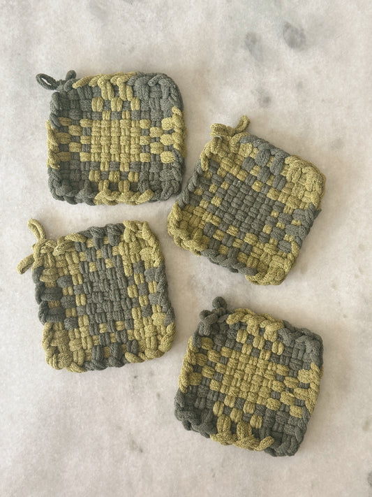 Pine Handwoven Coaster Set