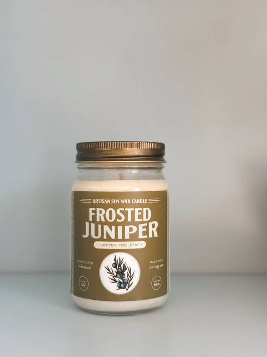 Frosted Juniper Large Candle