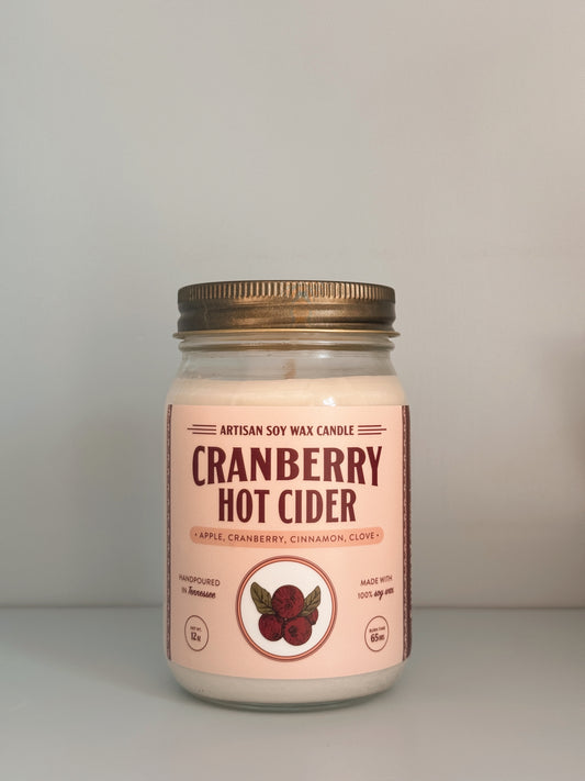 Cranberry Hot Cider Large Candle