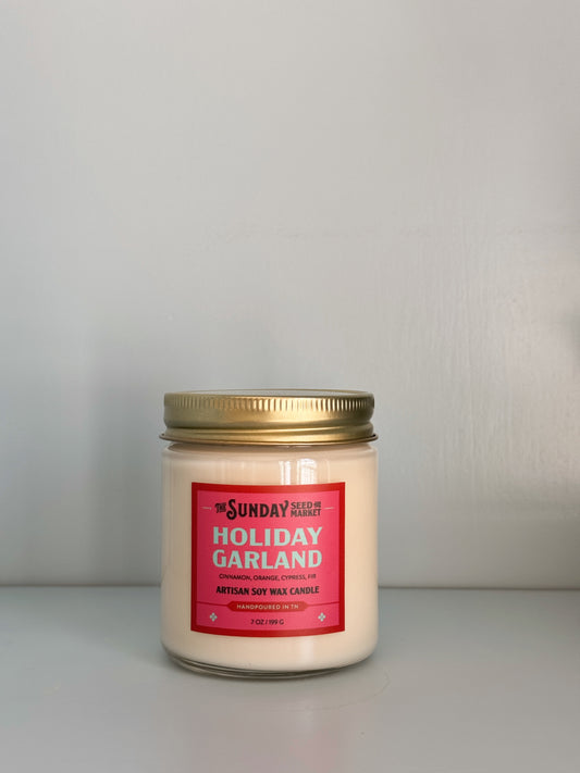 Holiday Garland Candle