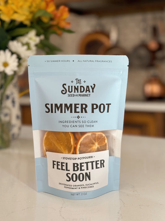 Feel Better Soon Simmer Pot | Orange Peppermint Eucalyptus