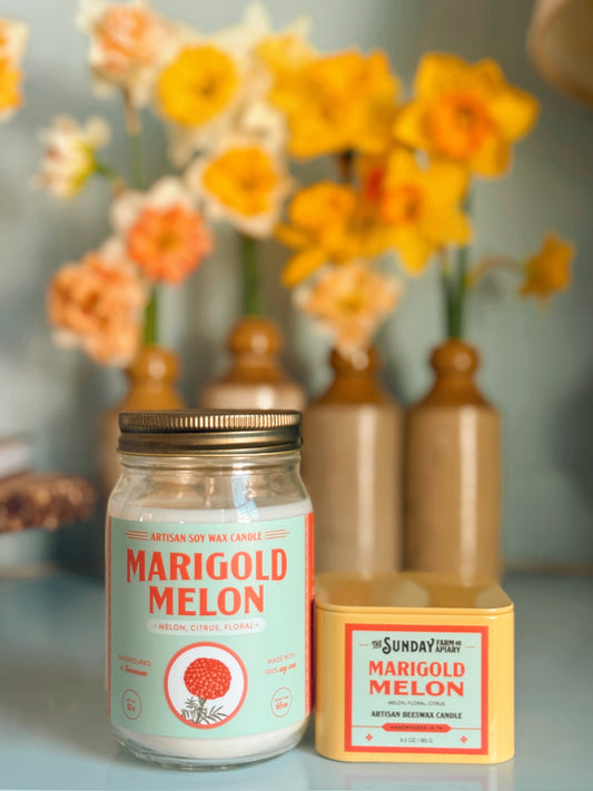 Marigold Melon Large Candle