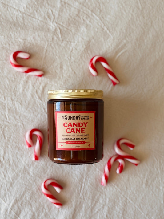 Candy Cane Candle
