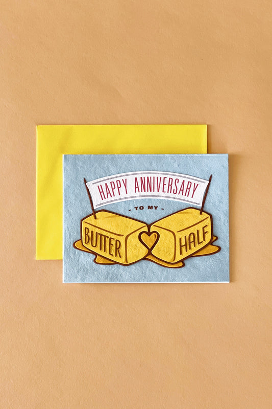 Butter Half Anniversary Card