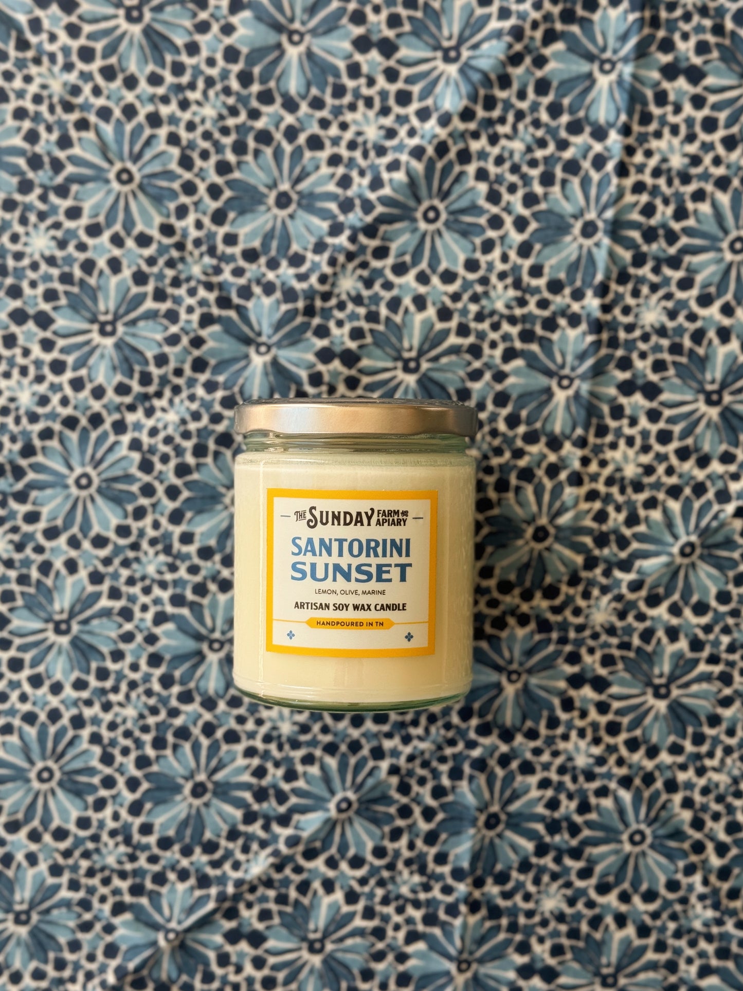 Santorini Sunset Candle