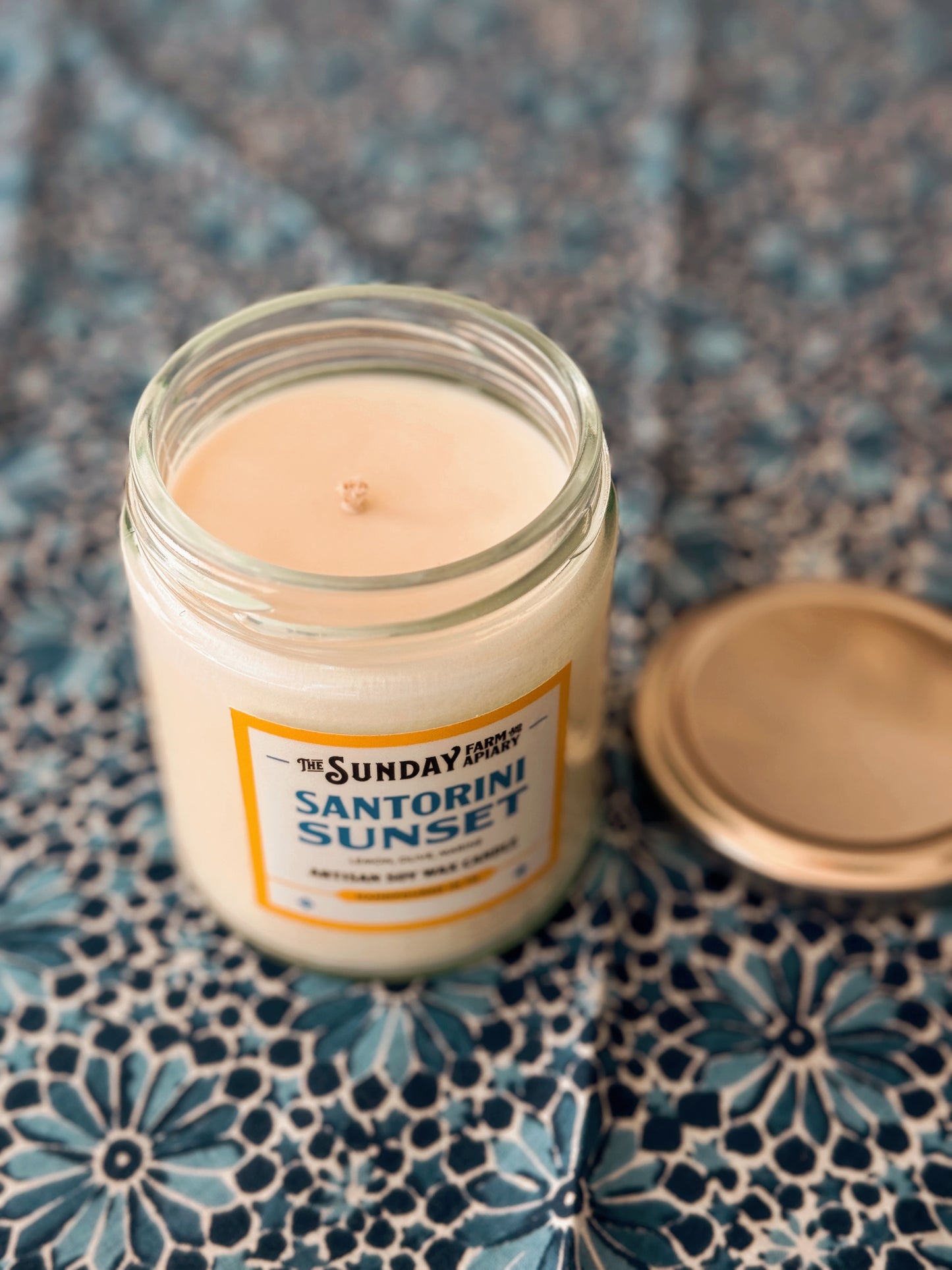 Santorini Sunset Candle