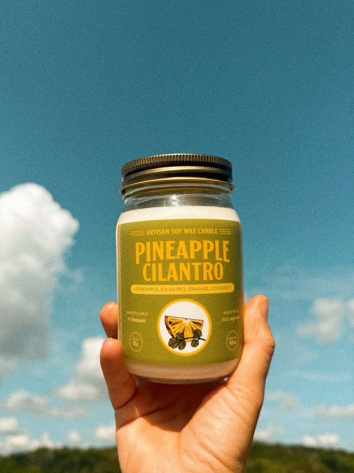 Pineapple Cilantro Large Candle