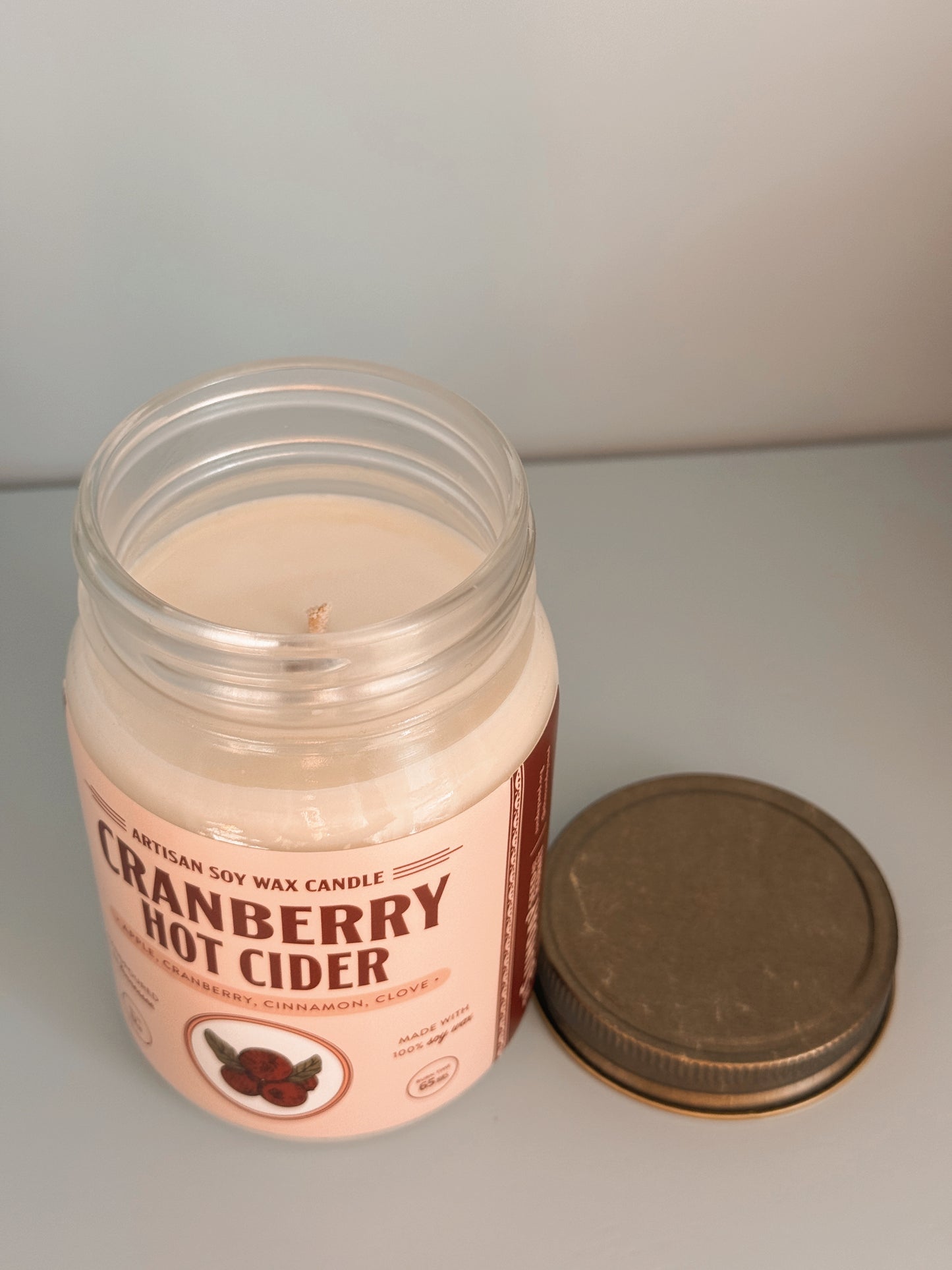 Cranberry Hot Cider Large Candle