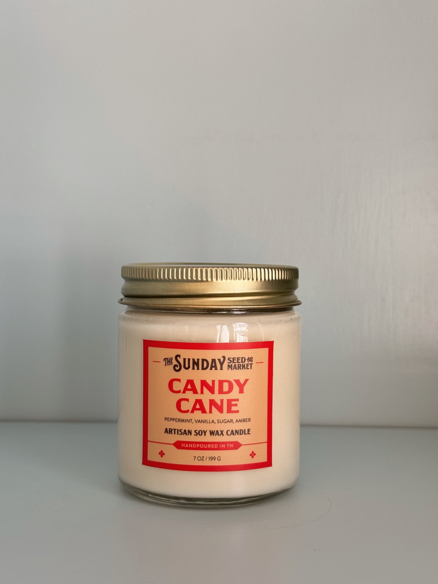 Candy Cane Candle