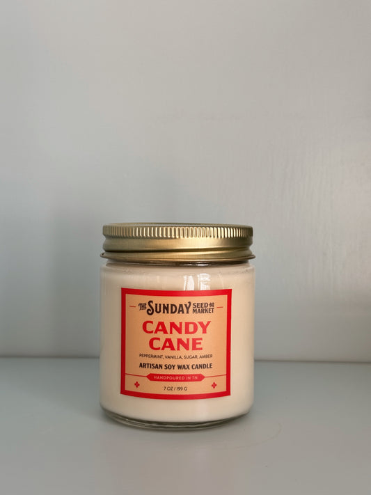 Candy Cane Candle
