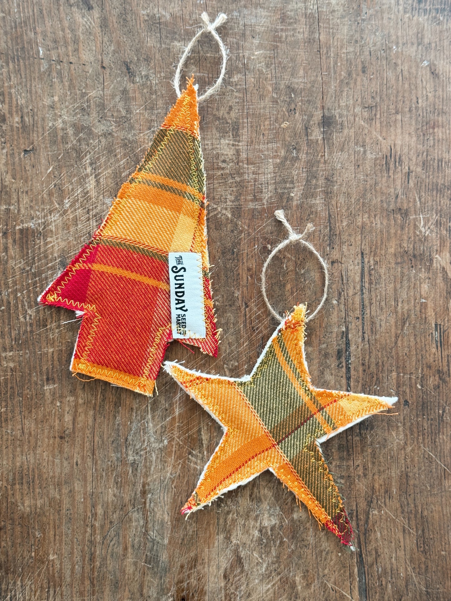 Fireside Textile Ornament Set