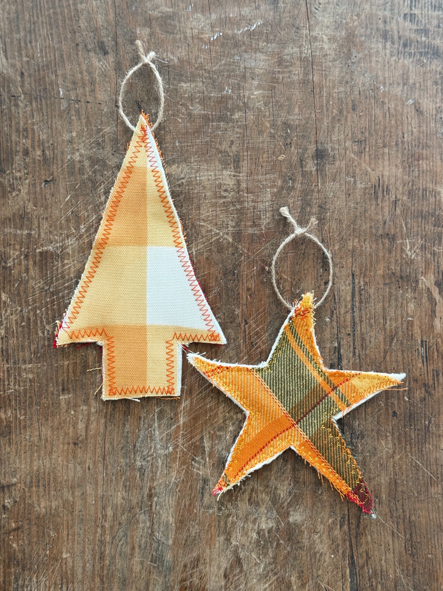 Fireside Textile Ornament Set