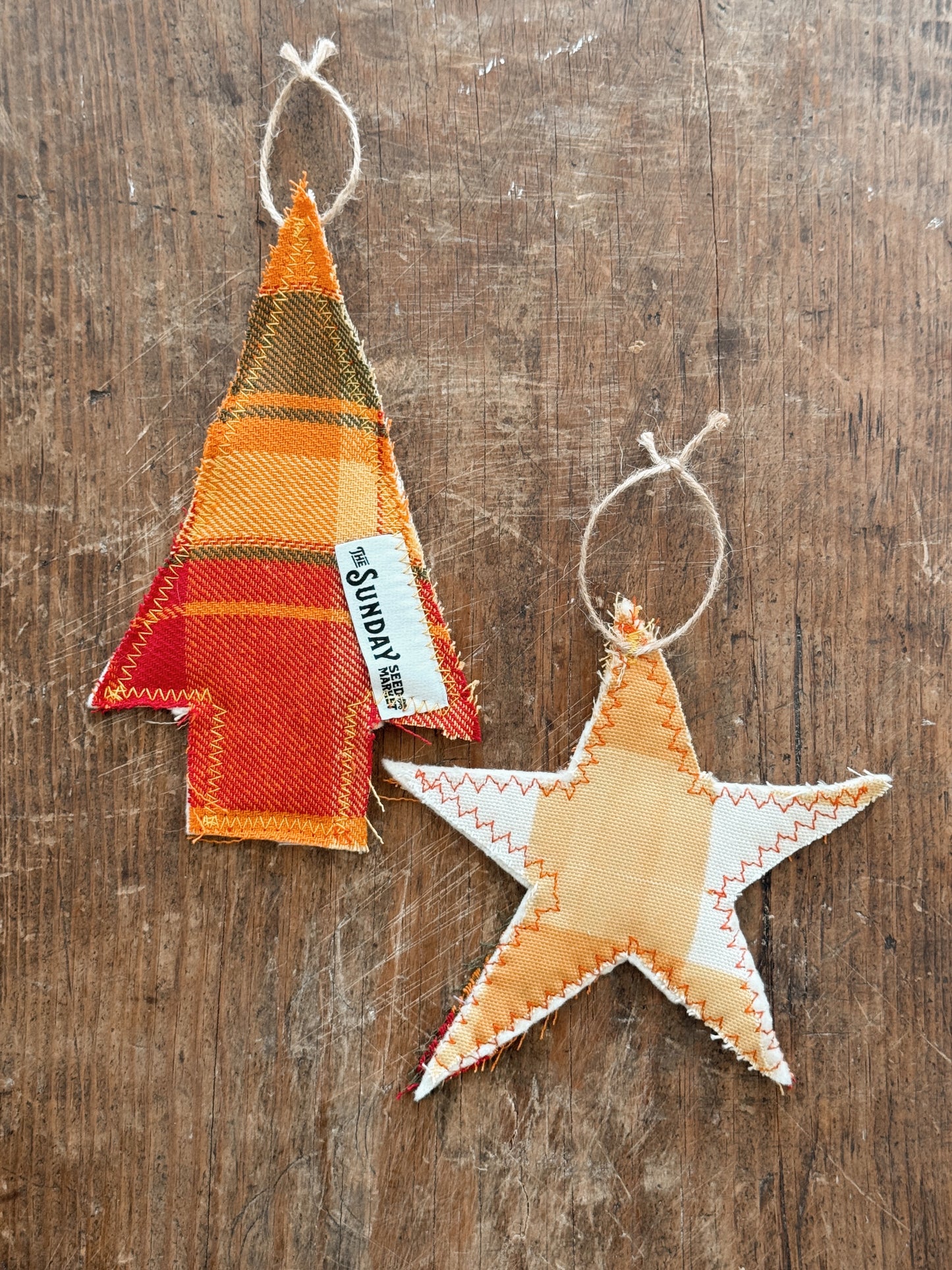 Fireside Textile Ornament Set