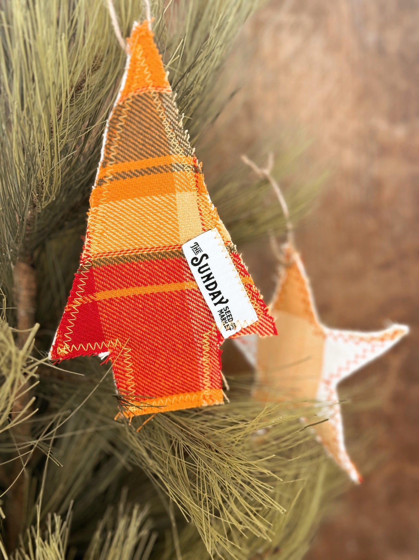 Fireside Textile Ornament Set