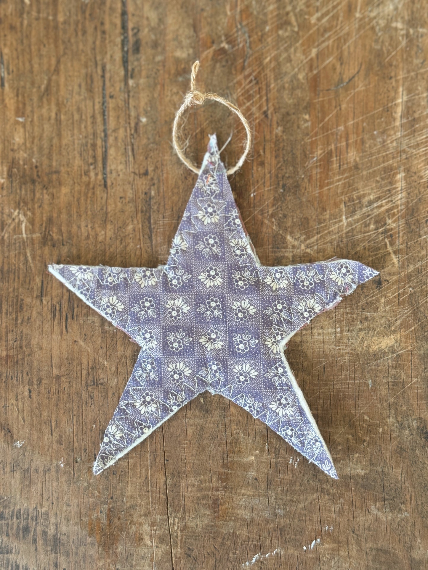 Plum Textile Ornament Set