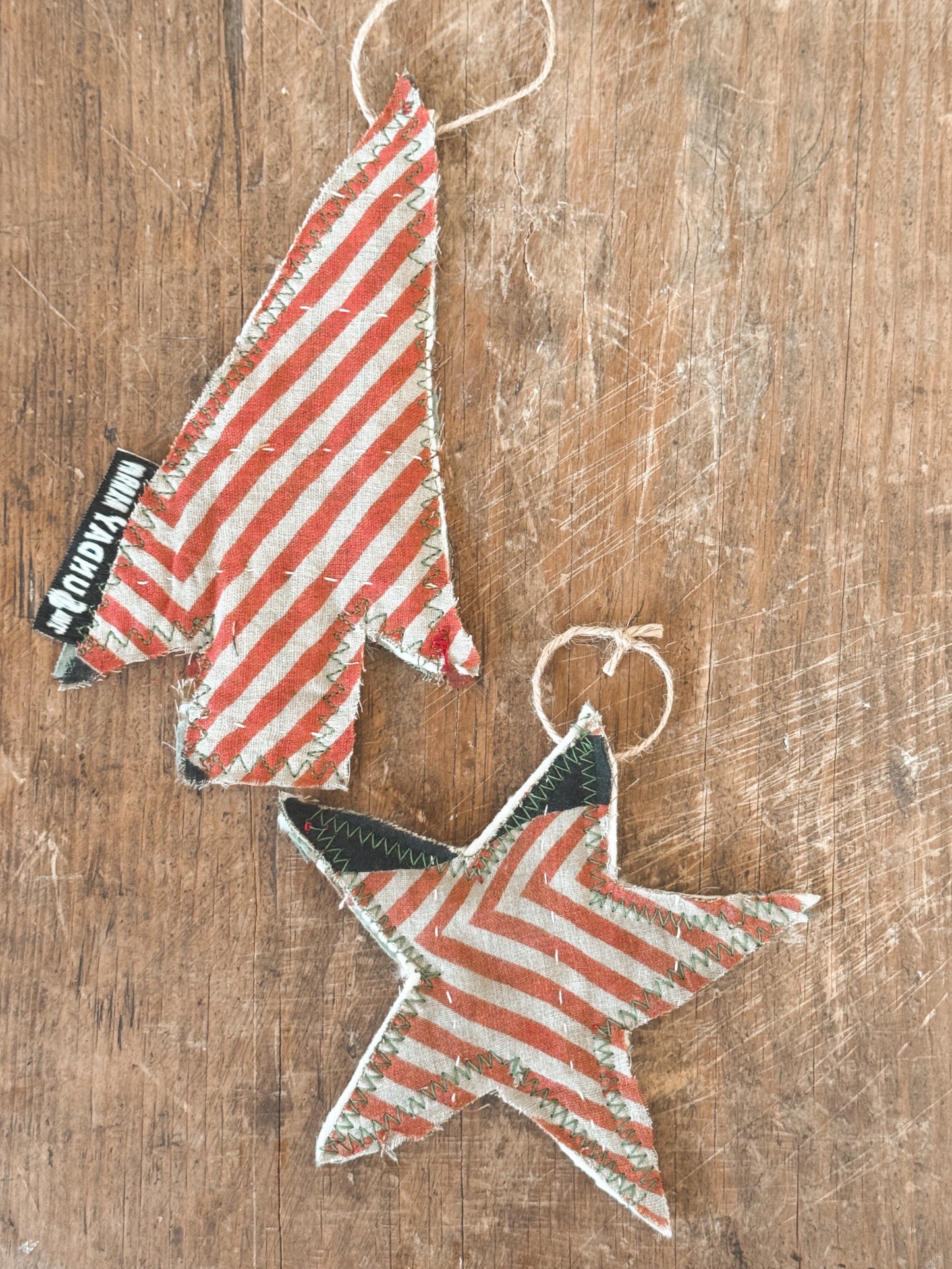 Noel Textile Ornament Set