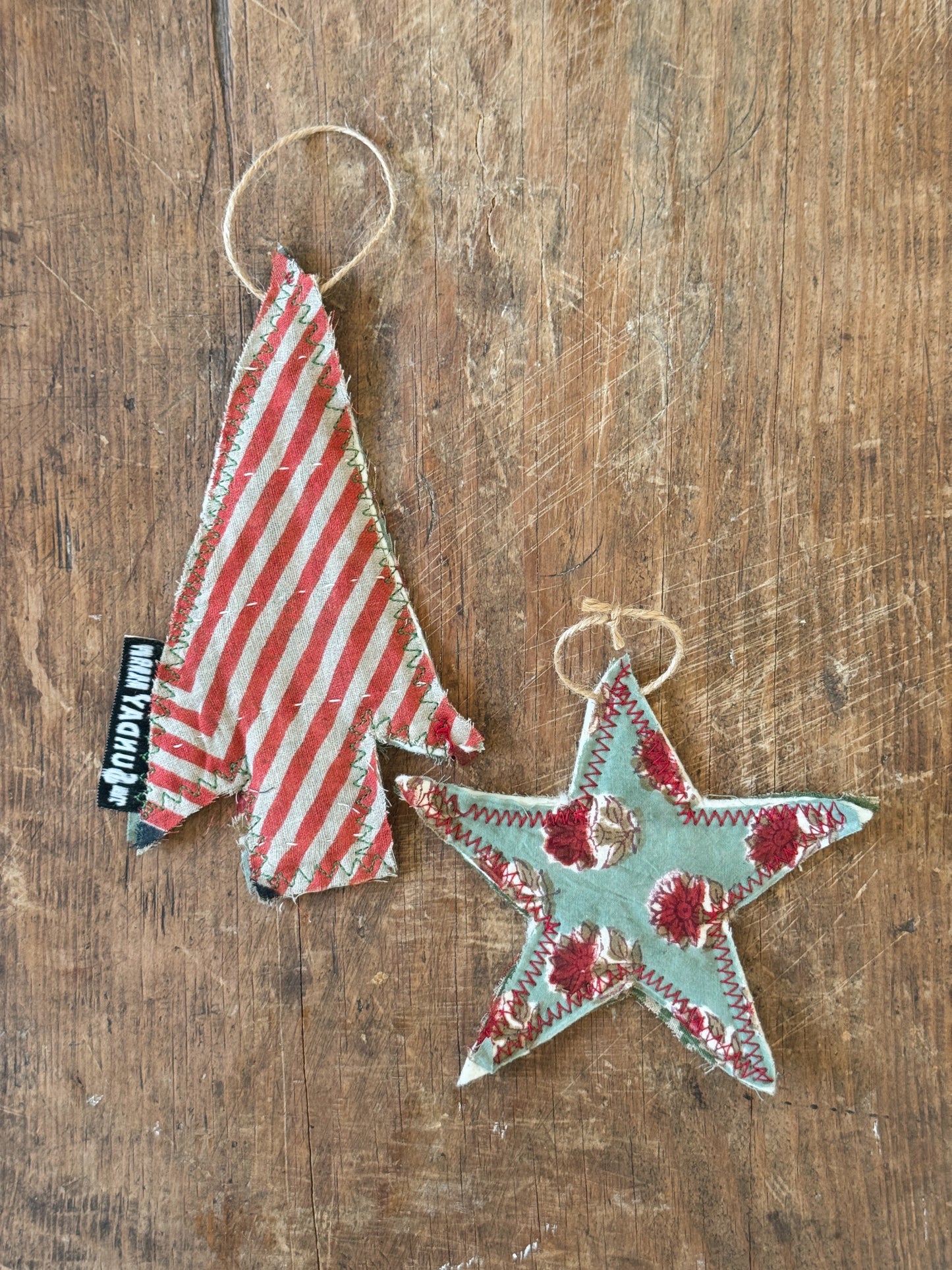 Noel Textile Ornament Set