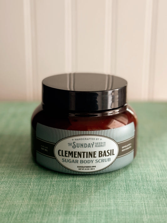Clementine Basil Sugar Body Scrub