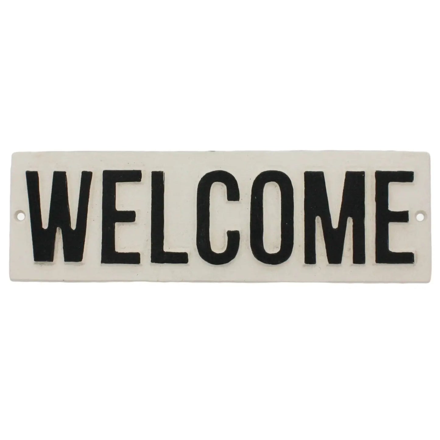 Cast Iron Welcome Sign