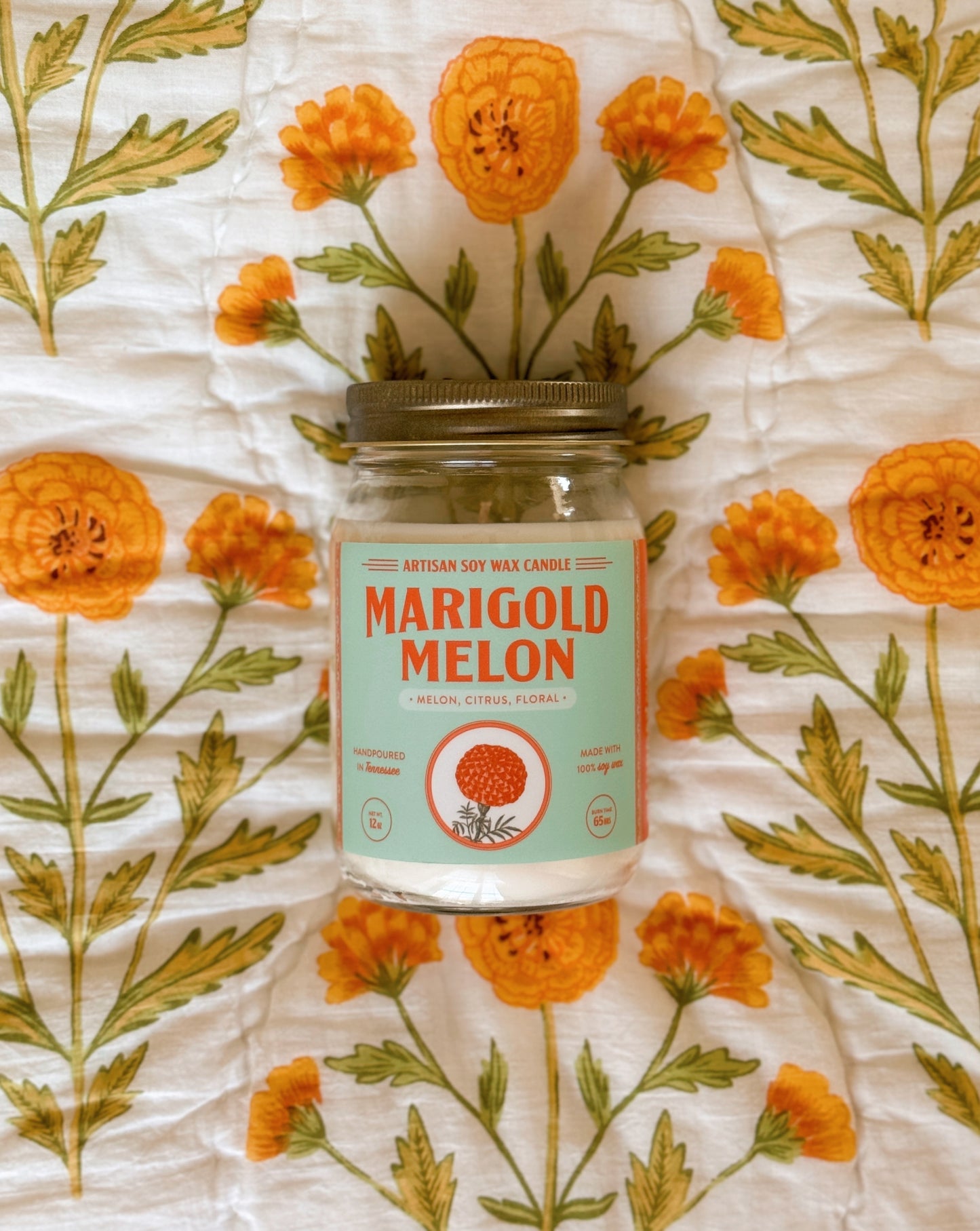 Marigold Melon Large Candle