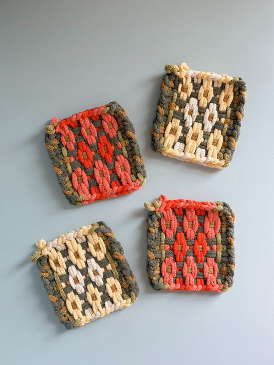 Sylvia Handwoven Coaster Set