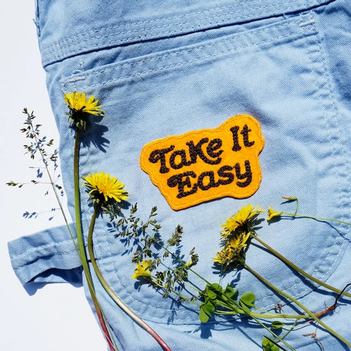 Take it Easy Chain Stitched Patch